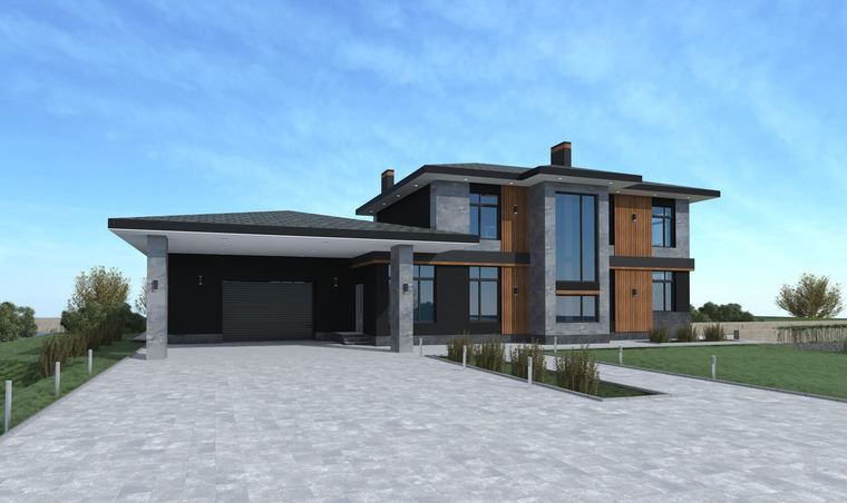 Дом из газоблока 250 м² «Андромеда 250» — визуализация
